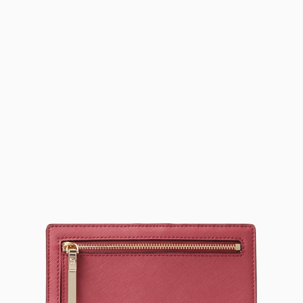 kate spade new york razor red cameron street stacy wallet with gift box - Picture 3 of 7